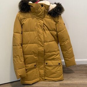 Roxy Mustard Yellow Puffer Jacket